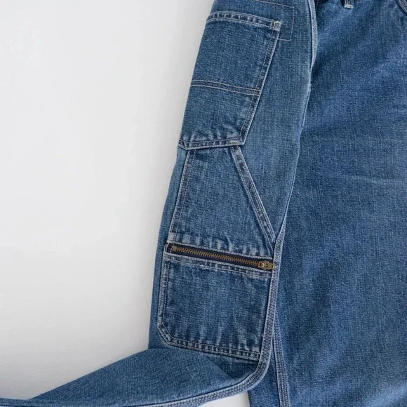 Vintage 91' Nevada Dungaree Carhartt Style Blue  Denim Jeans Size 30x32 - Picture 14 of 15
